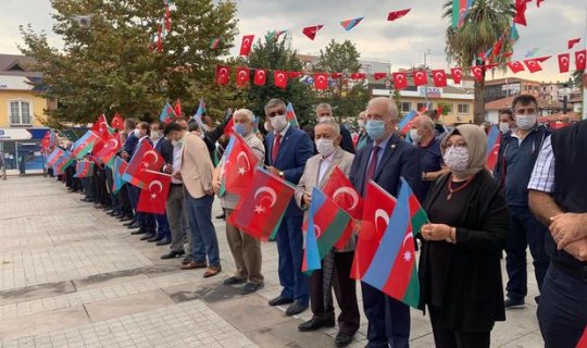 Kocaeli vilayətində Azərbaycana dəstək aksiyası keçirilib - FOTO/VİDEO