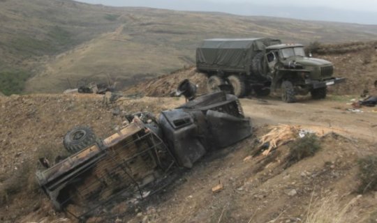 MN: Havadan endirilən zərbələr nəticəsində düşmən ağır itkilər verib