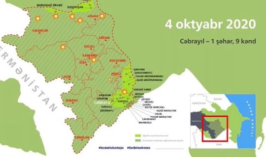 Azərbaycanın işğaldan azad etdiyi ərazilərin interaktiv xəritəsi - VİDEO