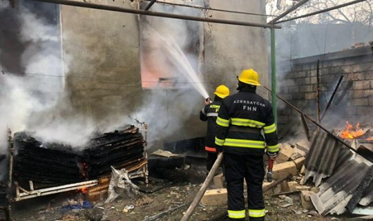 u200bu200bu200bu200bu200bu200bu200bErmənistanın atdığı mərmi nəticəsində yaşayış evində yanğın baş verib