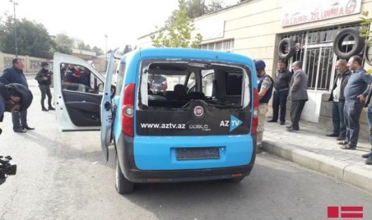 Düşmən AzTV-nin maşınını atəşə tutdu: Yaralı var - FOTO
