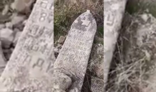 İşğaldan azad edilmiş kənd qəbiristanlığında dağıdılmış məzarlarımız - VİDEO