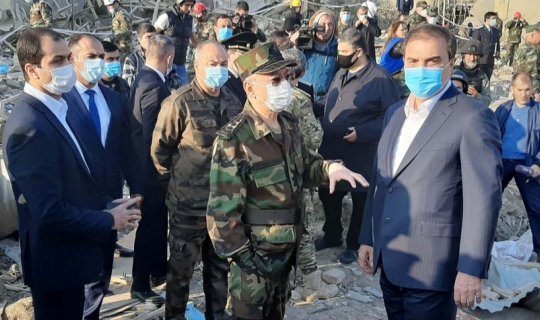 Nazir: “Dağıntılar arasında qalan əhalinin xilasetmə işləri yekunlaşmaq üzrədir”