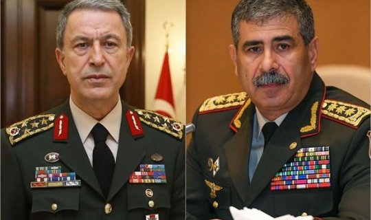 Zakir Həsənov və Hulusi Akar ermənilərin Gəncəyə xain hücumunu müzakirə etdi