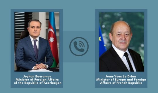 Azərbaycan və Fransa XİN başçıları arasında telefon danışığı olub