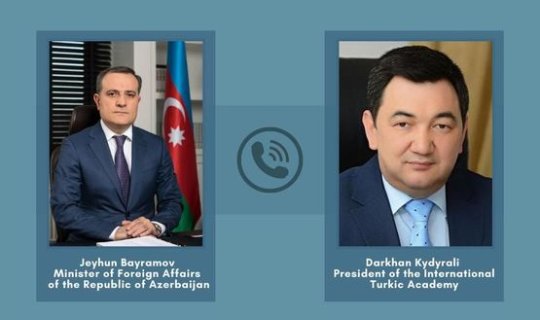 Ceyhun Bayramov Beynəlxalq Türk Akademiyasının prezidenti ilə erməni terrorunu müzakirə edib