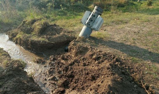 Tərtərə atılan “Smerç” raketi rayonun Buruc kəndinə düşüb - FOTO