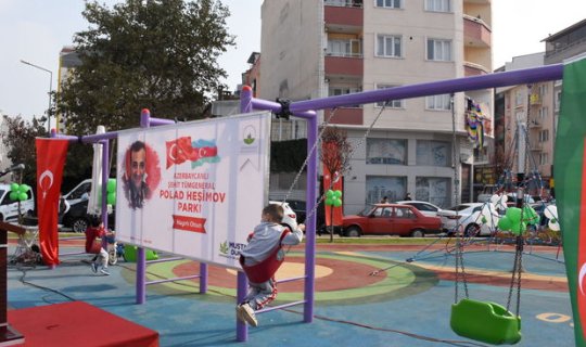 Türkiyədə Polad Həşimovun adı verilən parkın açılışı oldu - FOTO