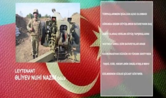 Döyüş əməliyyatlarında xüsusilə fərqlənən leytenantımızı tanıyaq - VİDEO