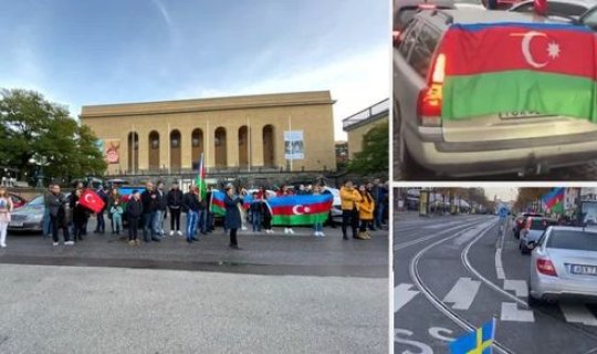 Stokholm və Yöteborqda Azərbaycana dəstək məqsədilə avtoyürüş keçirildi