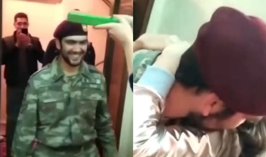 Vətən müharibəsində bir qolunu itirən qazimiz evinə qayıtdı -xa0VİDEO