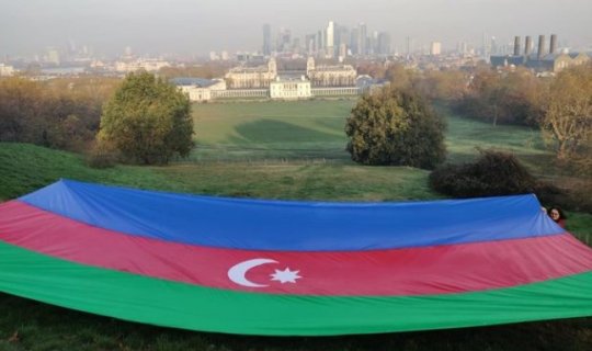 Londonda Şuşanın azad olunması şərəfinə aksiya keçirilib - FOTO