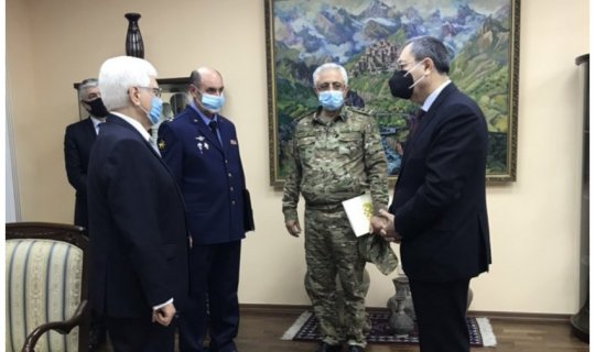 Xələf Xələfov və Ramiz Tahirov Rusiya səfirliyində olublar