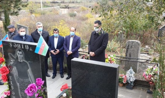 Gürcüstanda Qarabağ şəhidinin ailəsi ziyarət olunub