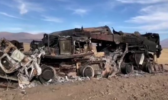 Azərbaycan Ordusu tərəfindən məhv edilmiş “Elbrus” silahının görüntüləri yayıldı - VİDEO