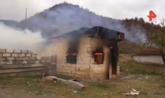 Ermənilər bu kəndləri də yandırmağa başladı -xa0VİDEO