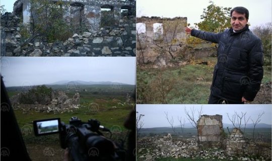 Düşmənin viran qoyduğu Füzuli şəhəri “Anadolu”nun obyektivindən... - FOTOLAR