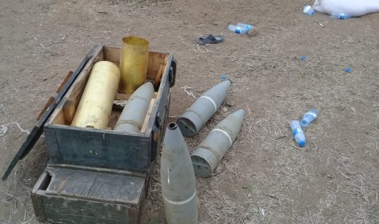 Ermənilərin atdıqları partlamamış hərbi sursatlar zərərsizləşdirildi -xa0FOTO