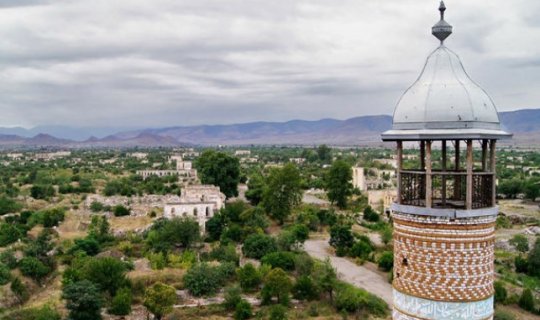 Ağdama yol çəkilir - FOTO