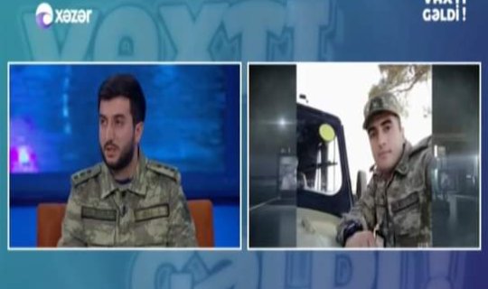 Efirə şəhid qardaşının hərbi formasında çıxdı - FOTO