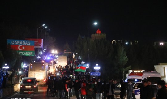 Qusar qəhrəman oğullarını belə qarşıladı - FOTOLAR