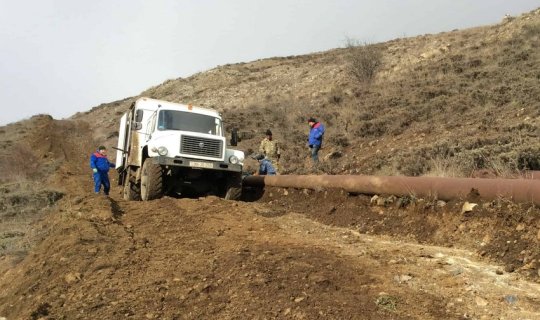 Şuşa şəhərinə içməli suyun verilməsinə başlanıldı