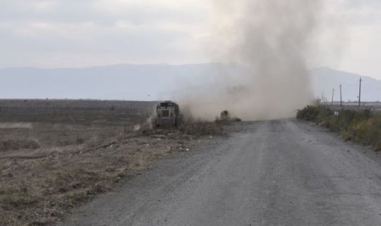 Ağdam yolu minalardan təmizlənir - FOTO