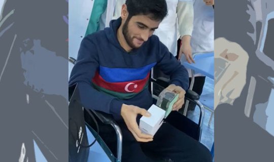 Hərbi hospitalda yaralı əsgərin ad günü qeyd olundu - FOTO/VİDEO
