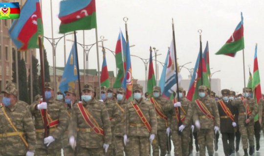 Vətən müharibəsində qələbəyə həsr olunan parada hazırlıq məşqləri keçirilir