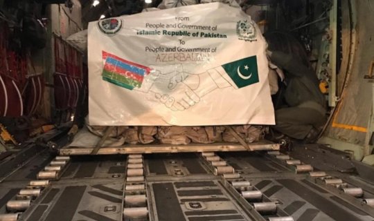 Pakistan Azərbaycana humanitar yardım göndərib - FOTO