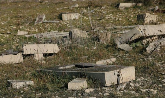 Ermənilərin Cəbrayılda dağıtdığı məzarlıq -xa0FOTOxa0