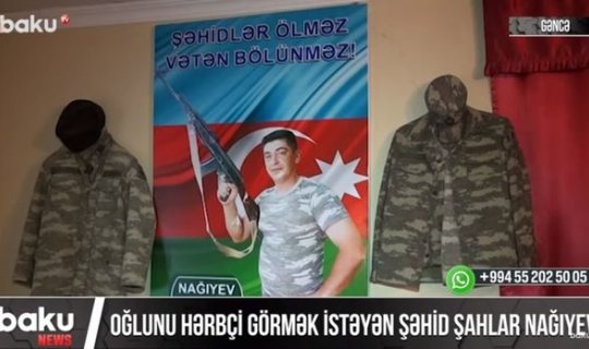 Oğlunu hərbçi görmək istəyən şəhidimiz - VİDEO