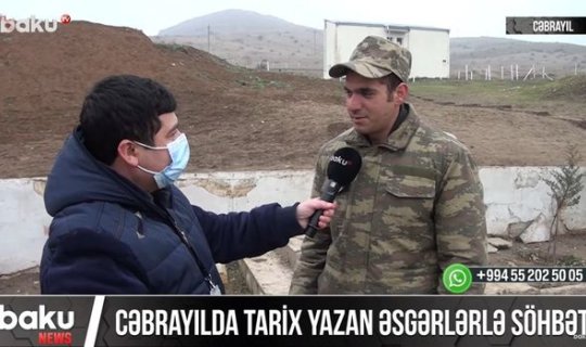 Cəbrayılda tarix yazan əsgərlər... - VİDEOREPORTAJ