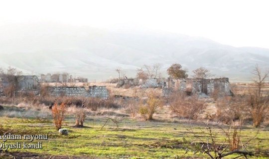 Ağdam rayonunun Qiyaslı kəndindən videogörüntülər