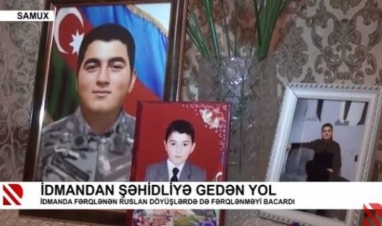 Xüsusi təyinatlı qüvvələrin əsgəri şəhid Ruslan Əsədov - VİDEO