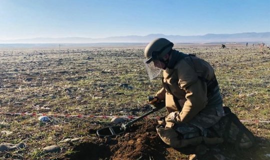 Türkiyə hərbçiləri Qarabağda minatəmizləmə əməliyyatlarında iştirak edir - FOTO