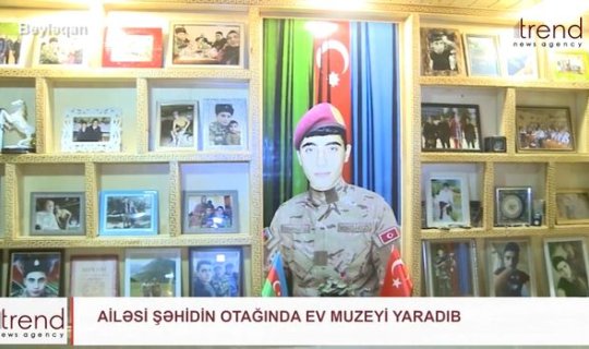 Xüsusi təyinatlı şəhidin öz otağında muzeyi yaradıldı - VİDEO