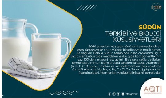 Südün tərkibi və bioloji xüsusiyyətləri