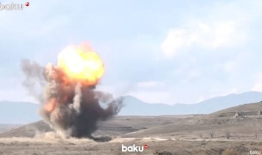 Baku TV-nin əməkdaşı mina partlatdı - VİDEO