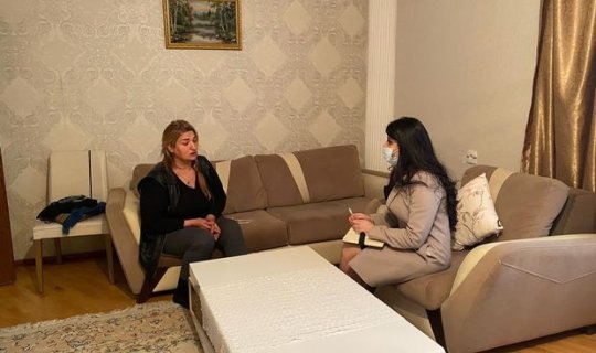 Daha iki qazi ailəsi ilə bağlı dəstək işləri aparılır - FOTO