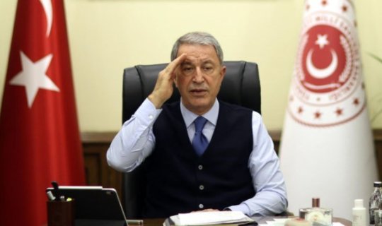 Hulusi Akar Ağdamda xidmət edən türkiyəli generala tapşırıqlar verdi - FOTOLAR