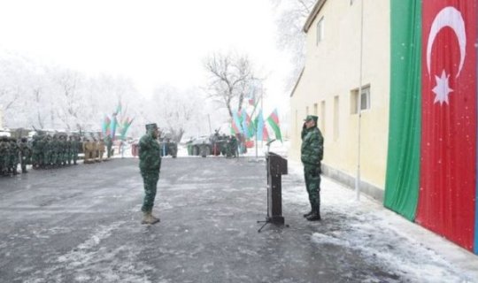 Azərbaycan-Ermənistan sərhədində yeni hərbi hissə fəaliyyətə başlayıb - FOTO