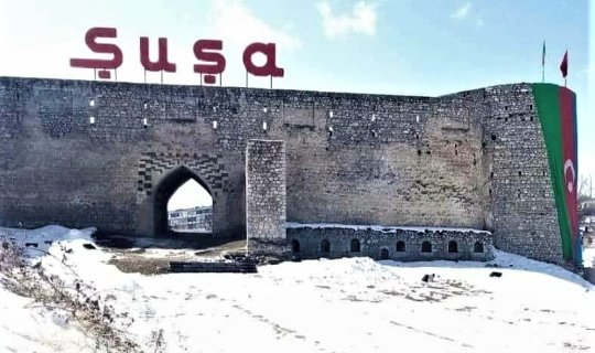 Şuşa qalasının girişi bərpa olundu - FOTO