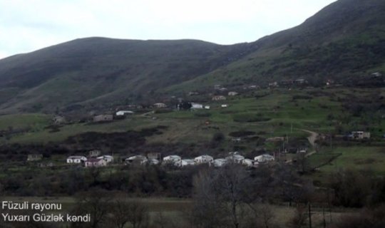 Füzulinin Yuxarı Güzlək kəndindən görüntülər - VİDEO