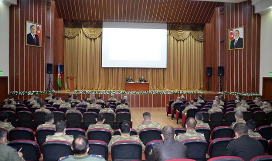 Azərbaycan Ordusunda ideoloji işə cavabdeh rəislərin toplantısı keçirildi