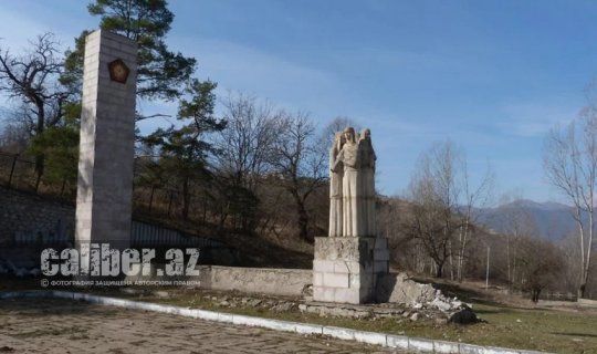 Şuşada ermənilərin dağıtdığı xatirə kompleksi bərpa edilir - FOTO