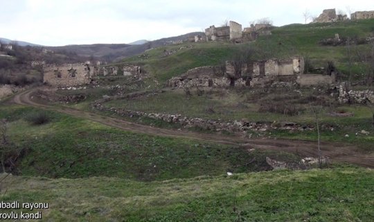 Qubadlı rayonunun Tarovlu kəndindən videogörüntülər