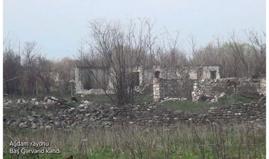 Ağdamın Baş Qərvənd kəndinin görüntüləri