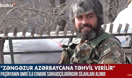 Paşinyanın əmri ilə erməni sərhədçilərindən silahları alınır – VİDEO