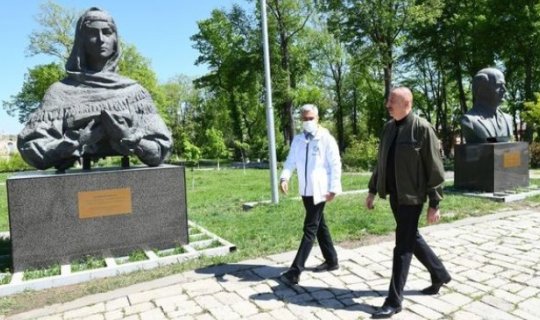Prezident Şuşada Xüsusi nümayəndəliyin inzibati binası ilə tanış oldu